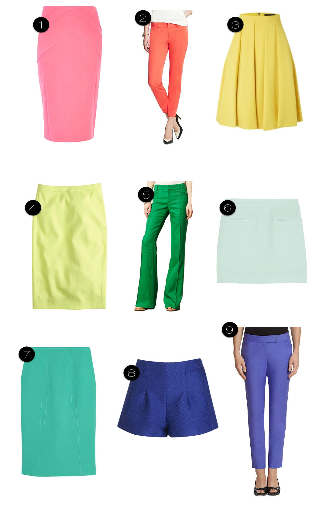 fashion friday: colored bottoms. | Kiki's List